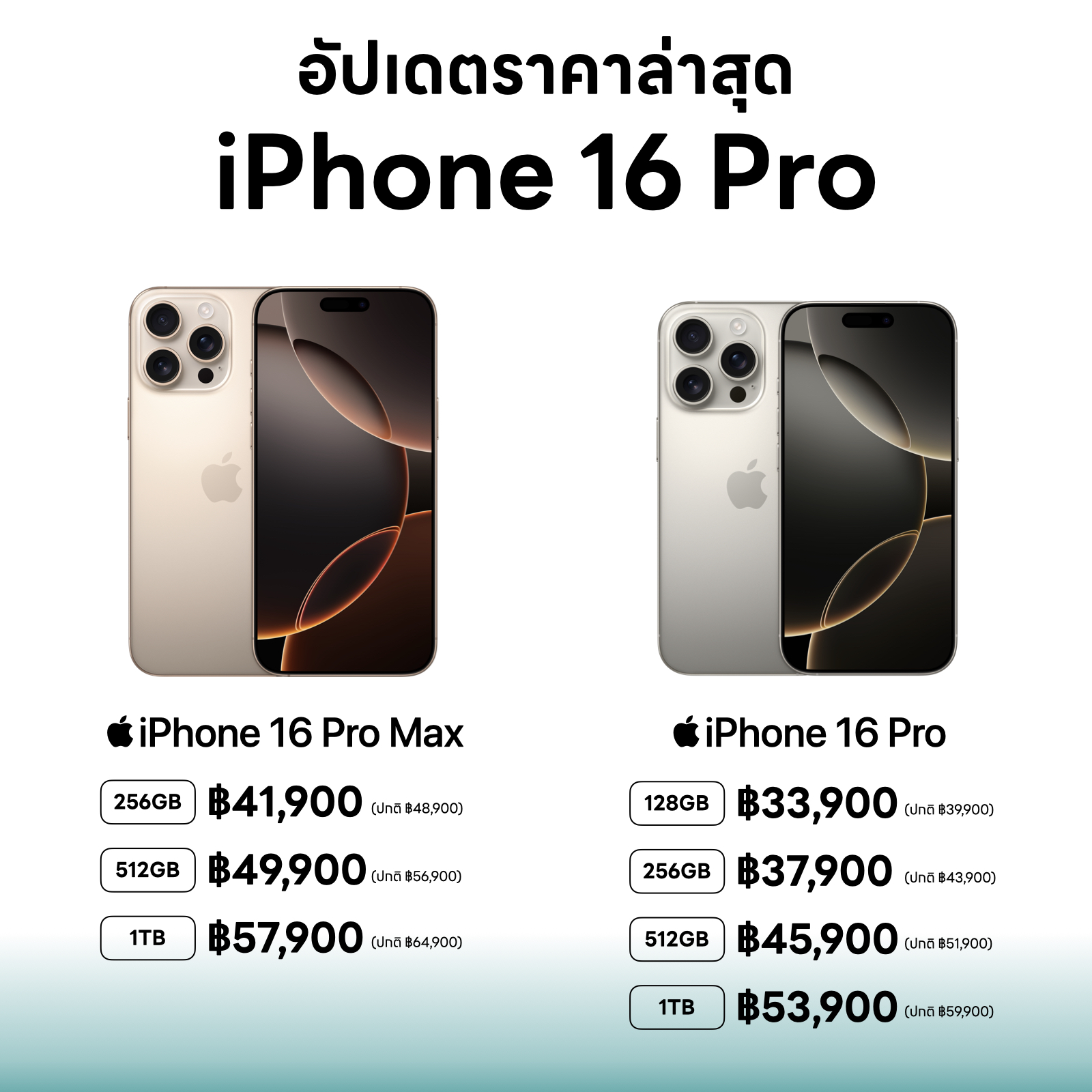 ราคา iPhone 16 Pro Max อัปเดตล่าสุดเมษา 2025