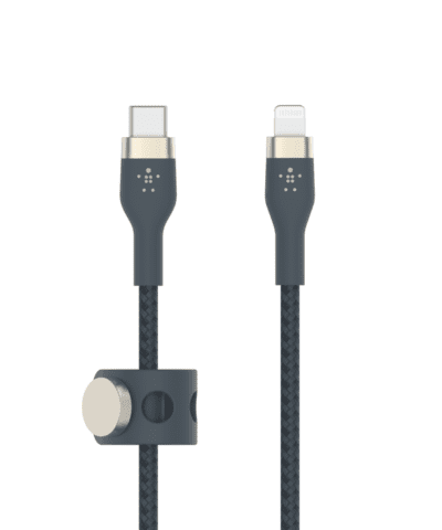 Belkin BOOST↑CHARGE™ DuraSoft Pro Silicone Charge USB-C to Lightning Cable with Cable Management * 1 Meter - Blue