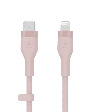 Belkin BOOSTCHARGE™ DuraSoft Silicone Charge USB-C to Lightning Cable * 1 Meter - Pink