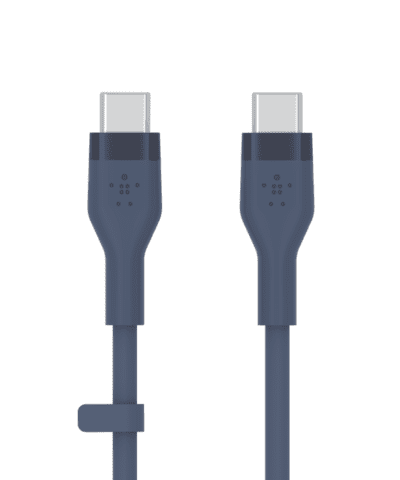 Alternative view of Belkin BOOST↑CHARGE™ DuraFlex Silicone Charge USB-C to USB-C Cable * 1 Meter - Blue