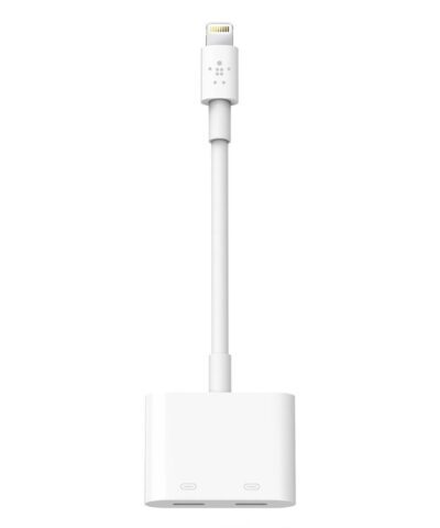 Alternative view of Belkin Lightning Audio + Charge Rockstar™ LIGHTNING AUDIO + LIGHTNING Charge Adapter