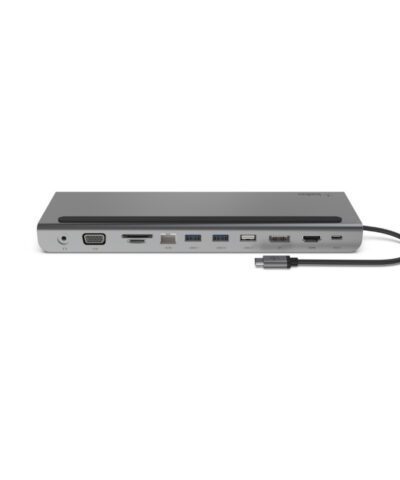 Belkin CONNECT™ USB-C 3.1 11-in-1 Multiport Dock with Power Pass-Thru 100W * Grey