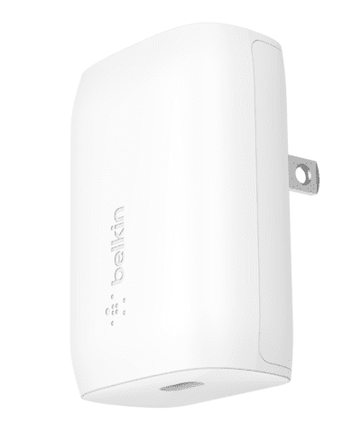 Belkin USB-C PD and PPS 1 Port 30W 9V/2.77 Wall Charger - White