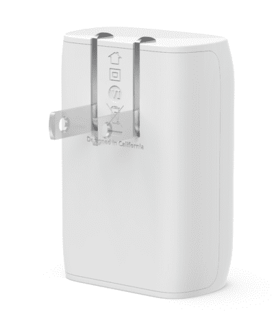 Alternative view of Belkin USB-C PD and PPS 1 Port 30W 9V/2.77 Wall Charger - White