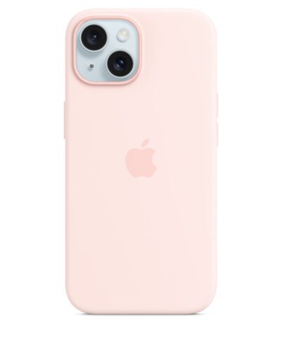 Apple iPhone 15 Silicone Case with MagSafe - Light Pink