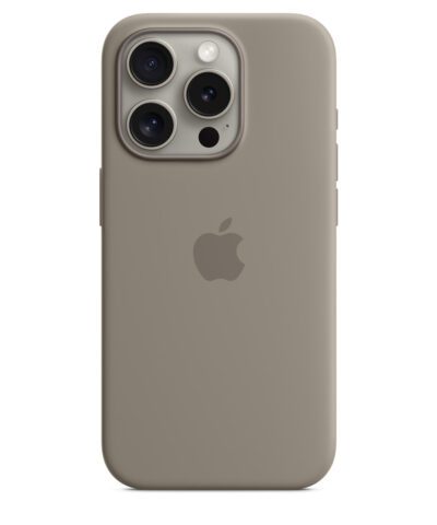 Apple iPhone 15 Pro Silicone Case with MagSafe - Clay