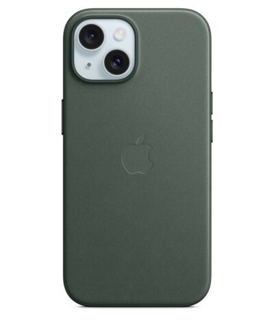 Apple iPhone 15 FineWoven Case with MagSafe - Evergreen