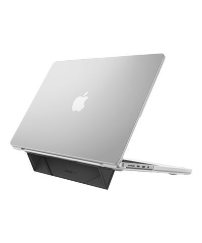 เคส Macbook Air 13 inch (2022) AMAZINGthing Marsix Pro Case With Marsix Magnetic Laptop Stand (Grey)-Frost