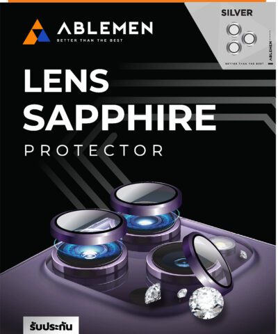 Ablemen Lens Sapphire Apple iPhone 15P/15PMAX Silver
