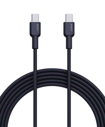 AUKEY CB-NCC1 Circlet CC 60W Nylon Braided USB-C to USB-C Cable (1m)