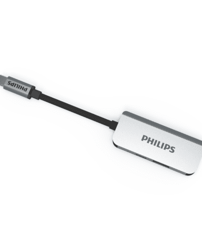 Alternative view of Philips 3in1 Hub C to HDMI - Silver
