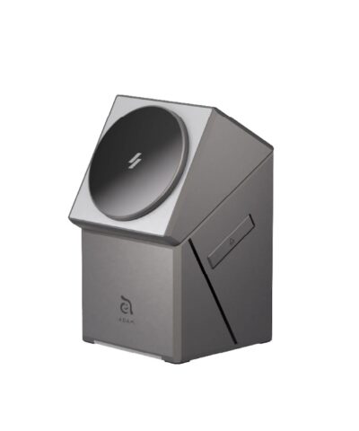 Alternative view of Adam Element Mag Tube Qi2  3-in-1 Intelligent  Charging Station-Gray