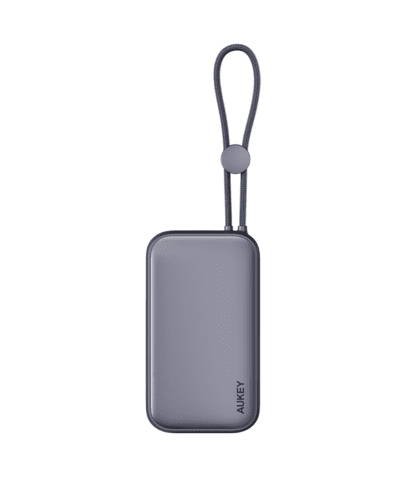 AUKEY PB-Y47 Spark Sling 10000 Compact Fast Charging Power Bank with Built-in USB-C Cable