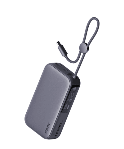 Alternative view of AUKEY PB-Y47 Spark Sling 10000 Compact Fast Charging Power Bank with Built-in USB-C Cable