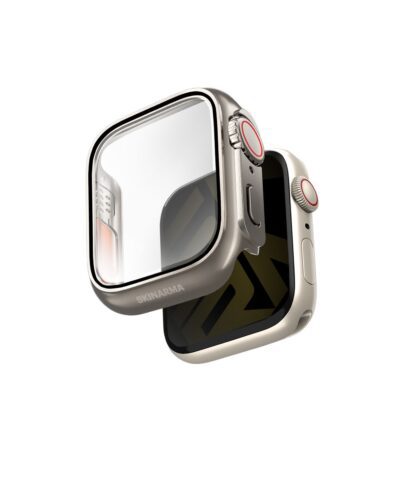 Skinarma Casing for Apple Watch 41MM (Series 8/7) Gado Pro with digital crown button- Titanium