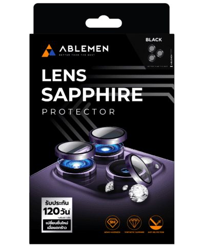 ฟิลม์ Ablemen 3D Lens Sapphire Glass Apple iPhone 17 Pro/17 Pro Max Clear / เก็บใบเสร็จเพื่อรับประกัน