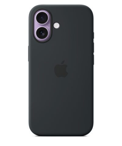 เคสซิลิโคน Apple iPhone 17 Silicone Case with MagSafe - Black