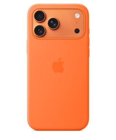 เคสซิลิโคน Apple iPhone 17 Pro Max Silicone Case with MagSafe – Orange