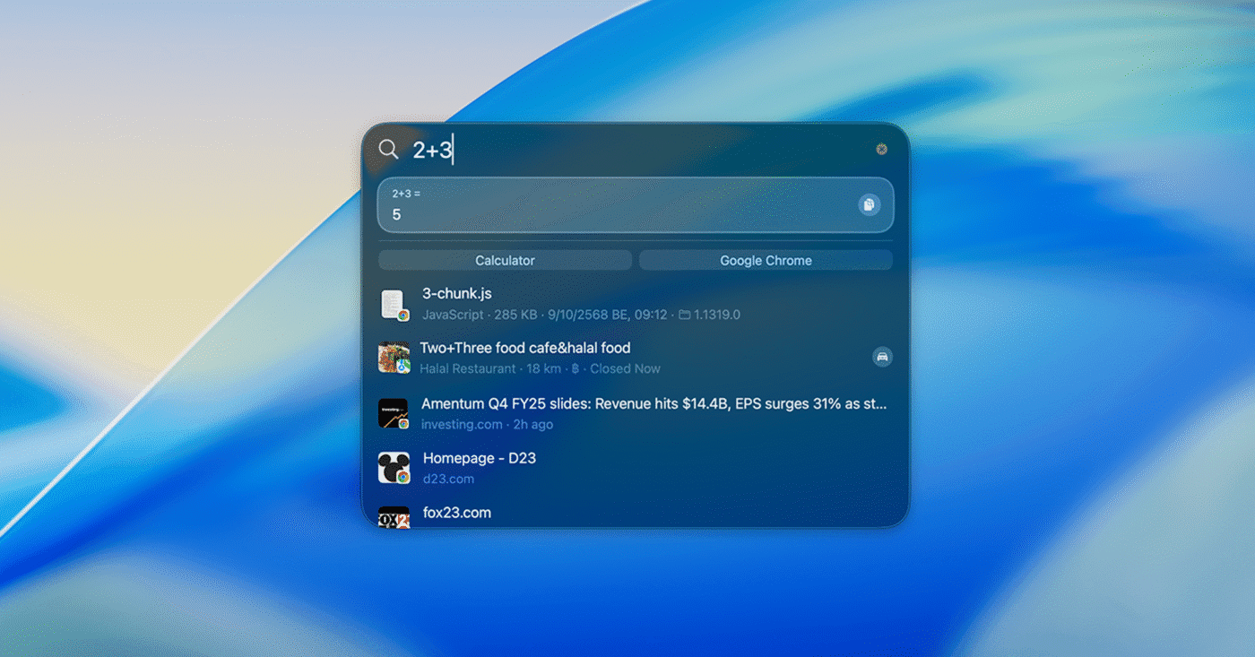 Spotlight Search ทำได้มากกว่าการค้นหา macOS
