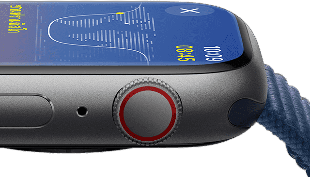 มุมมองด้านข้างของ Apple Watch แสดงให้เห็นว่าสว่างมากแค่ไหน