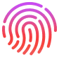 เซ็นเซอร์ Touch ID ที่อยู่บริเวณมุมขวาบนของคีย์บอร์ดของ MacBook Air