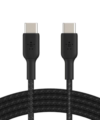 Belkin BOOST↑CHARGE™ Braided Sync and Charge 60W USB-C to C Cable 1 Meter - Black