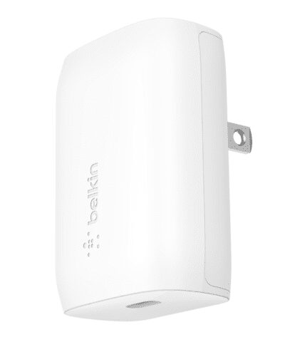 Belkin USB-C PD and PPS 1 Port 30W 9V/2.77 Wall Charger - White