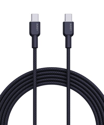 AUKEY CB-NCC1 Circlet CC 60W Nylon Braided USB-C to USB-C Cable (1m)