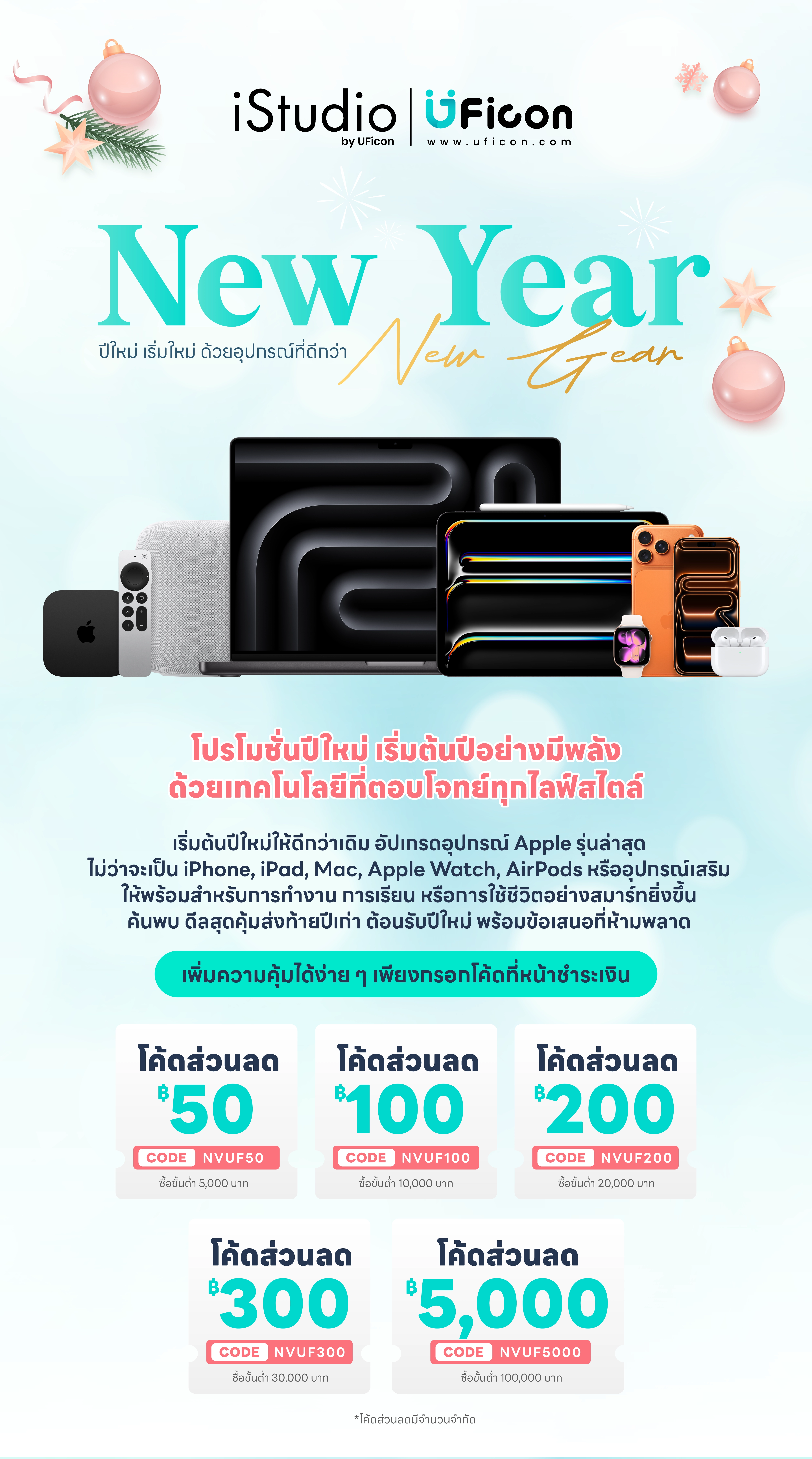 โปรโมชั่น New Year New Gear : ปีใหม่ เริ่มใหม่ ด้วยอุปกรณ์ที่ดีกว่า