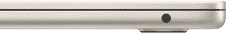 Headphone jack located on the right side